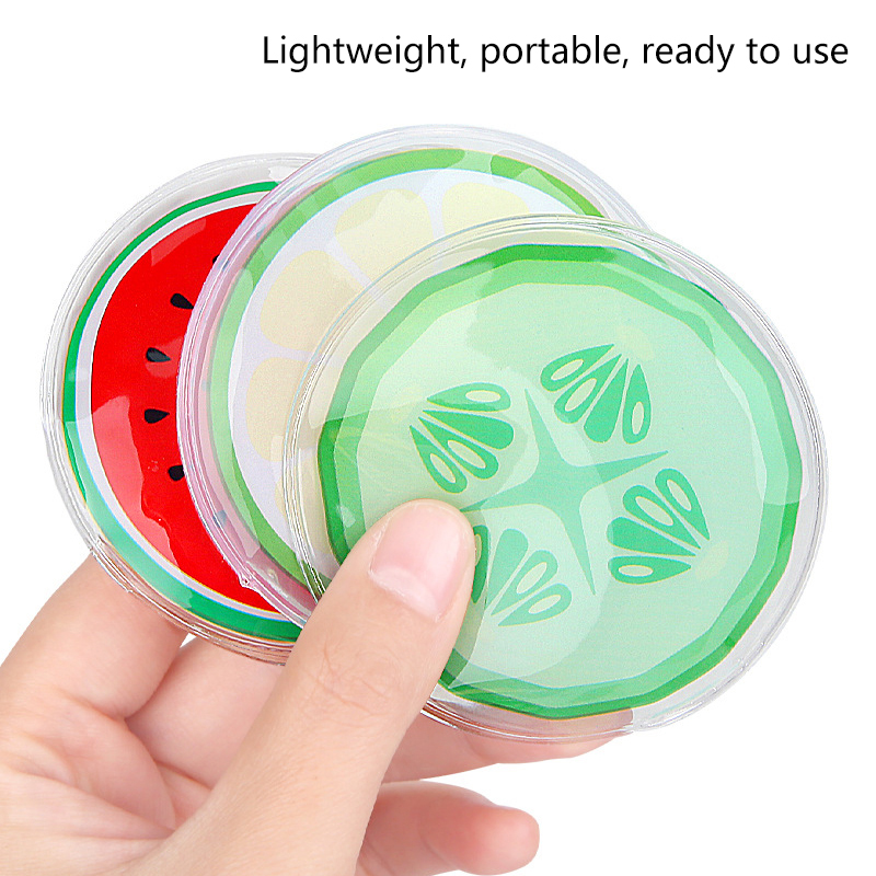 Circle Round Bag - /Vly/Cute Cartoon Round Shape Fruit Cold