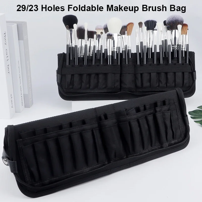 Women Bags Deals - 29/23 Holes Foldable Makeup Brush Bag
