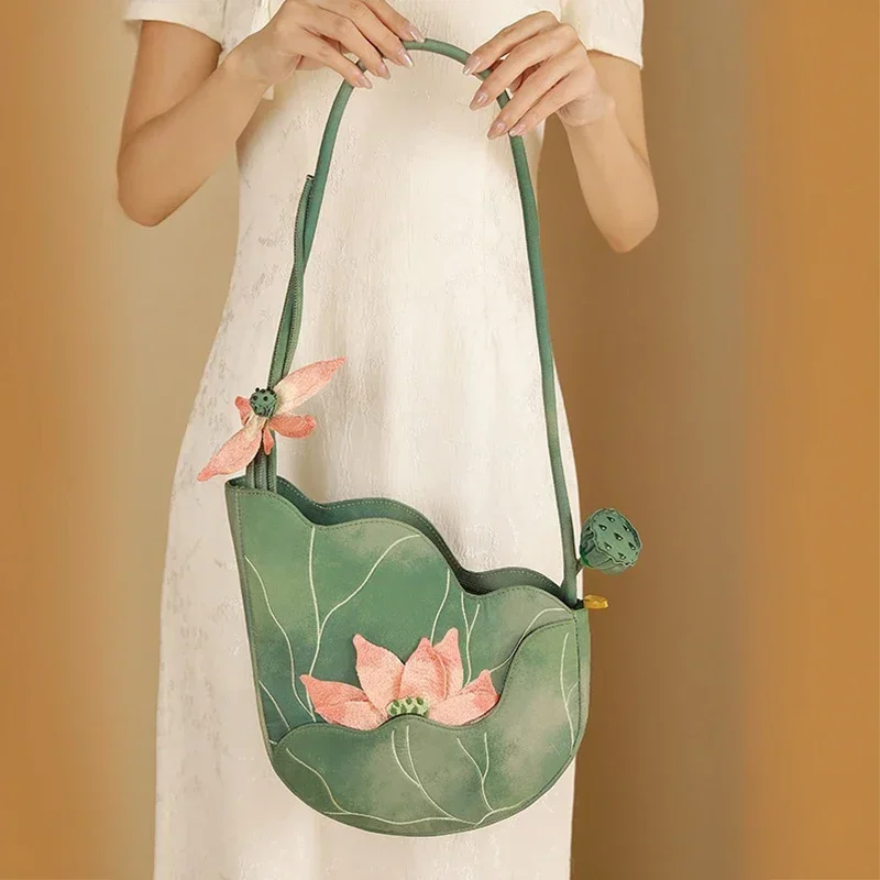 Elegant Chinese Style Lotus Le - Women'S Bags New Collection review and price