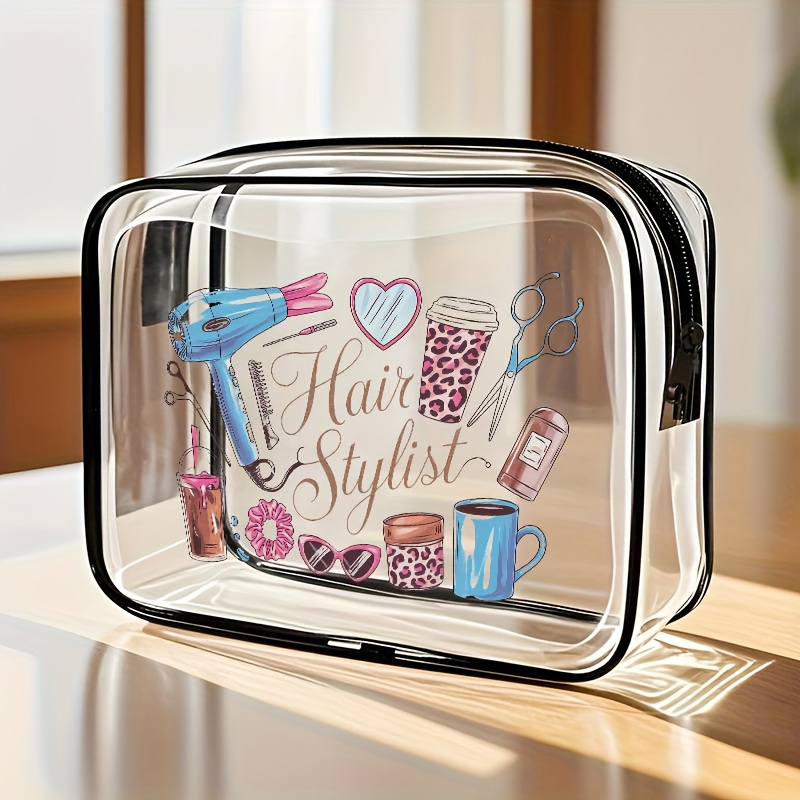 1pc Clear Makeup Bag Transpare - Women Bags For Airport review and price