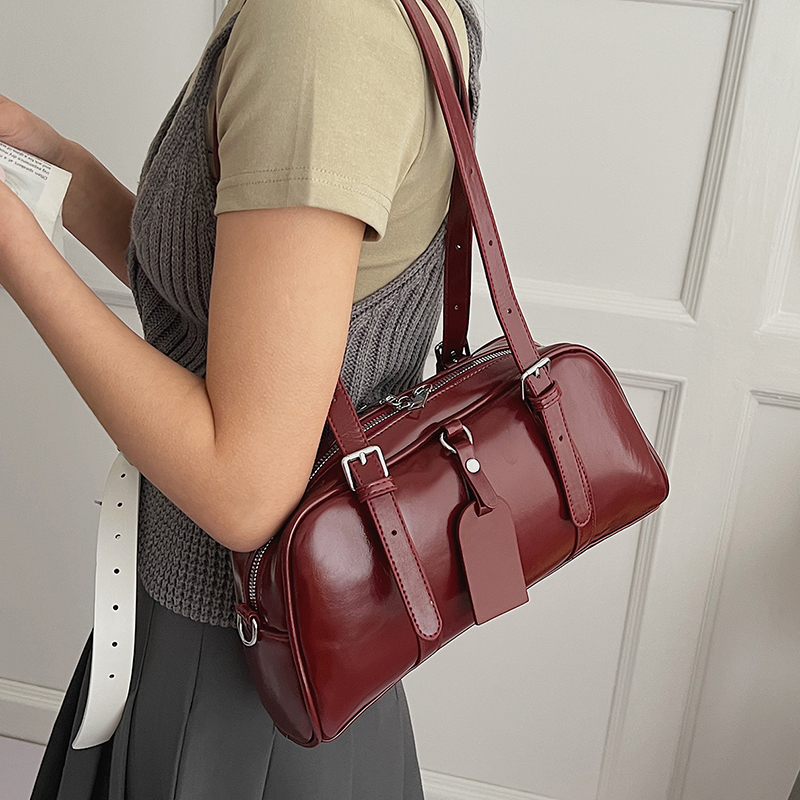 Women's PU Leather Boston Bag  - Women Bags For Airport review and price