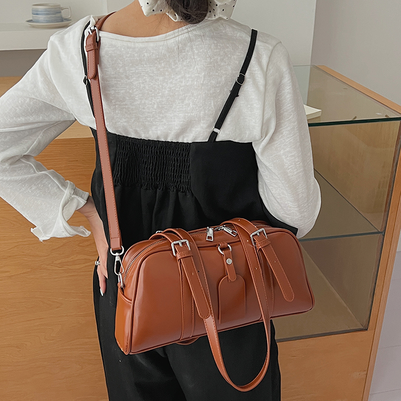 Women's PU Leather Boston Bag  - Women Bags For Airport review and price