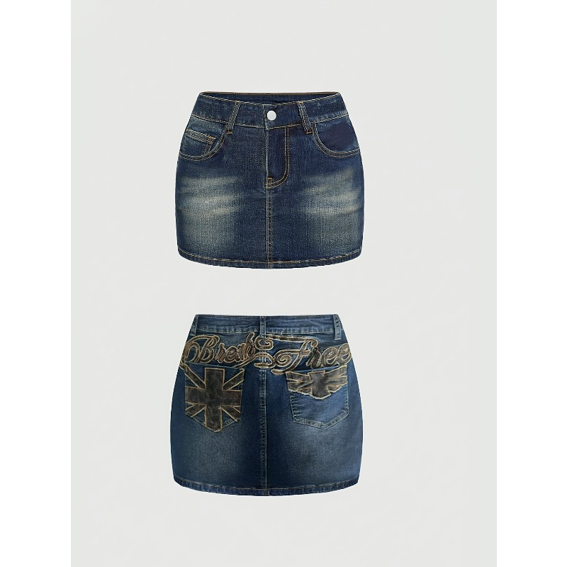 Summer Denim Retro Short Skirt - Women'S Retro Bags review and price