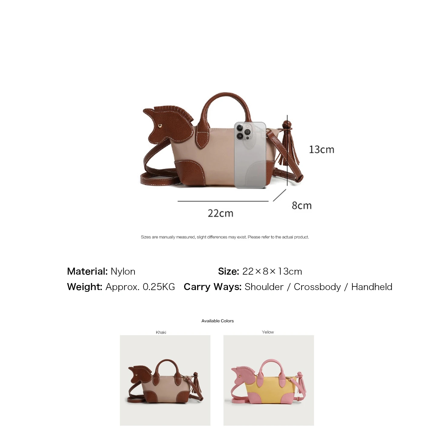 Cute Horse Decor Mini Dumpling - Women Bags Max review and price