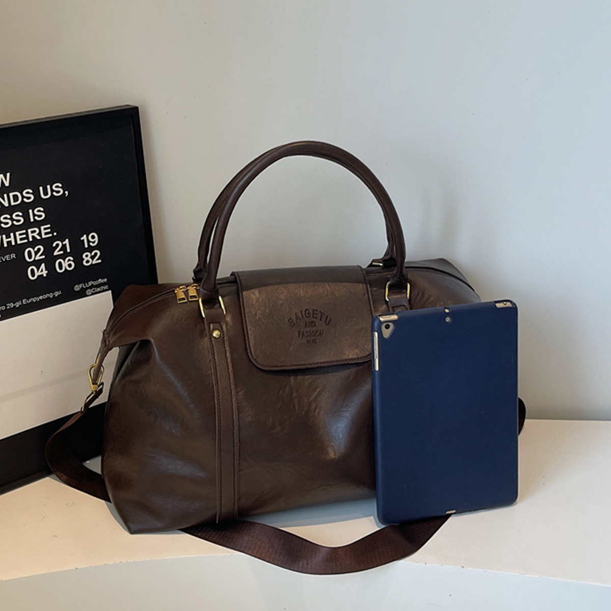 Large Capacity Retro Patent Le - Women Bags For Airport review and price