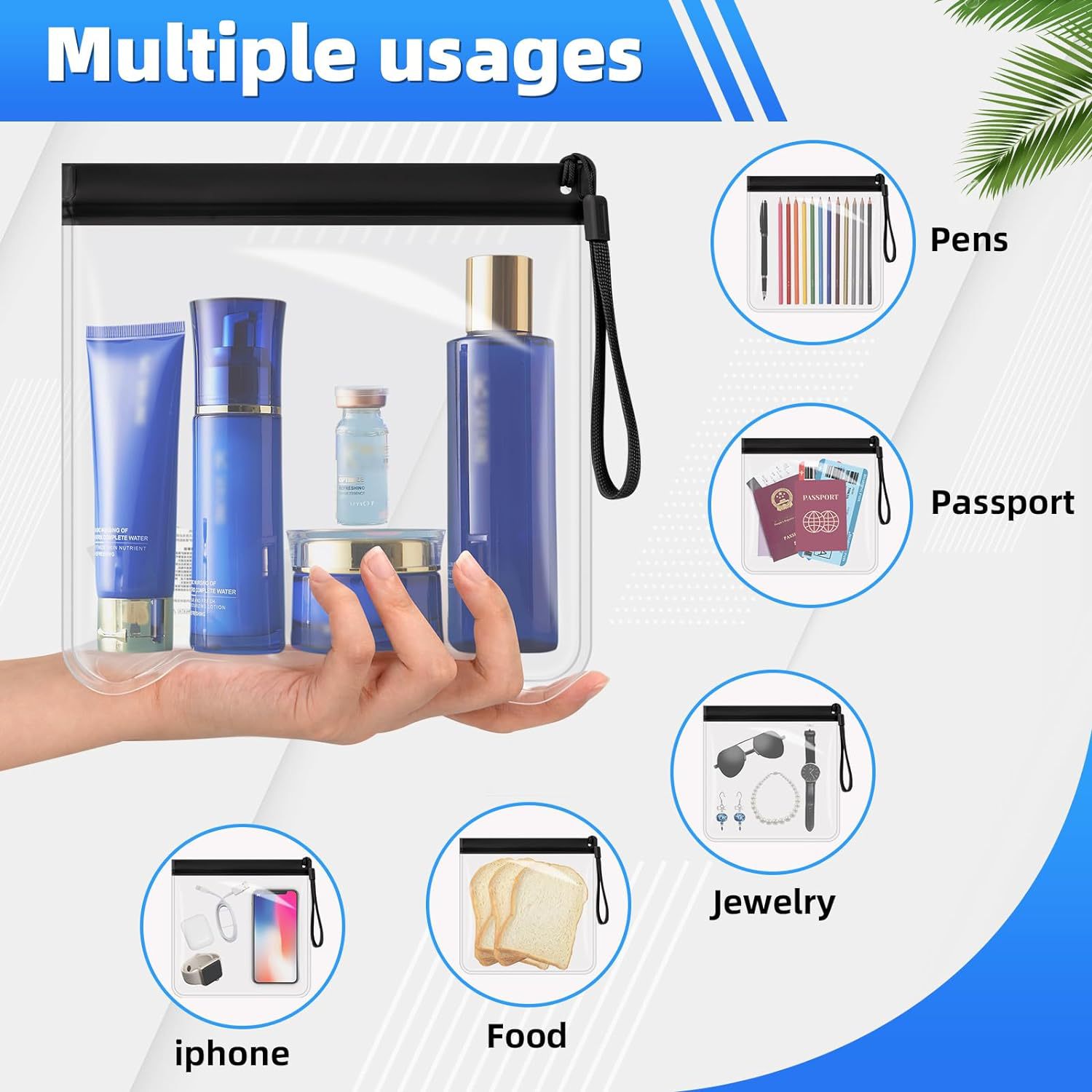 2pcs Luggage Transparent Trave - Women Bags For Airport review and price