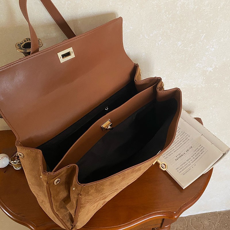 Faux suede women handbag Large - Women Bags For Airport review and price