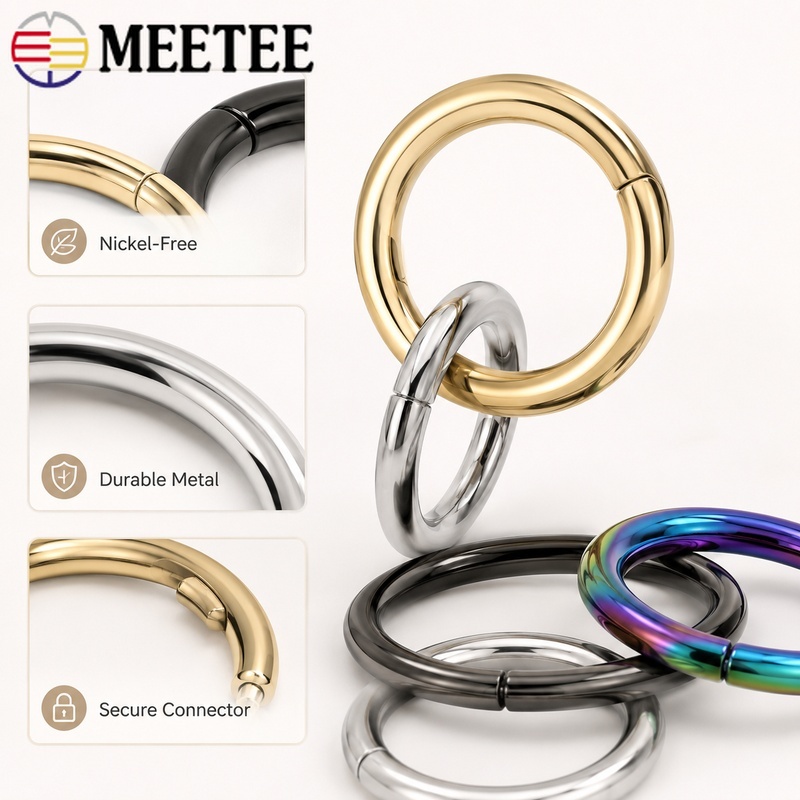 10/20pcs 20-50mm Metal O Ring  - Circle Round Bag review and price