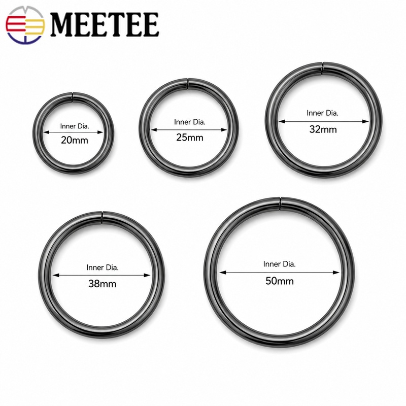 10/20pcs 20-50mm Metal O Ring  - Circle Round Bag review and price