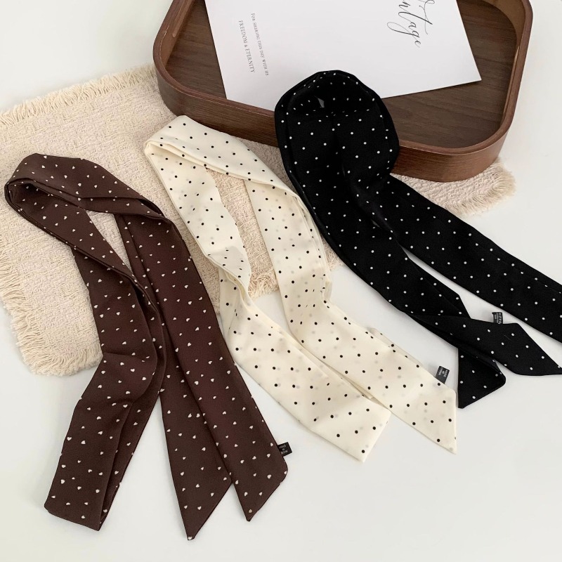 Long Polka Dot Skinny Scarf fo - Women'S Retro Bags review and price